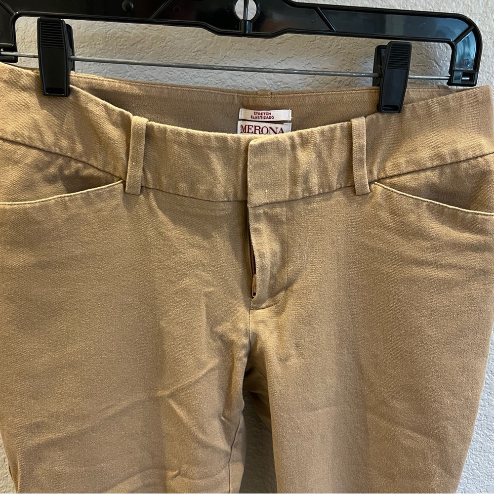 Merona Tan Slim Ankle Length Pants - Picture 3 of 12
